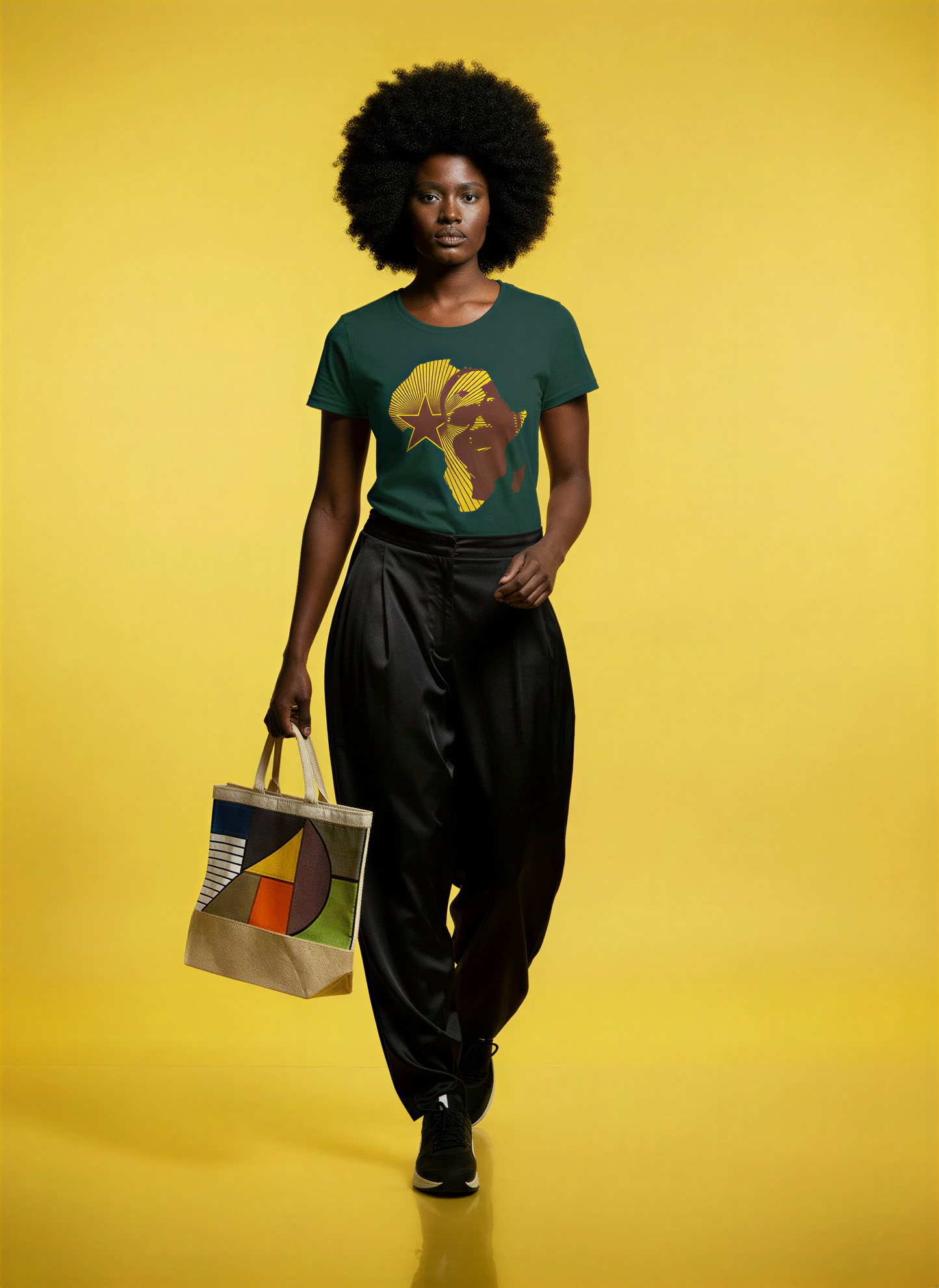Icon Tees - Nkrumah Star of Africa - Glazed Green Classic Fit