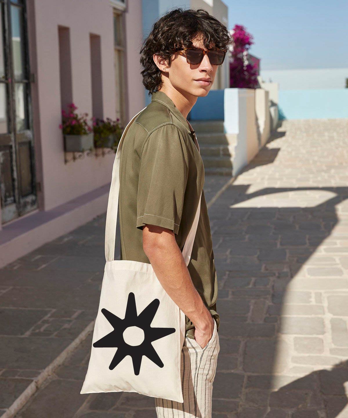 Nsrooma Natural Cotton  Sling Bag for Life
