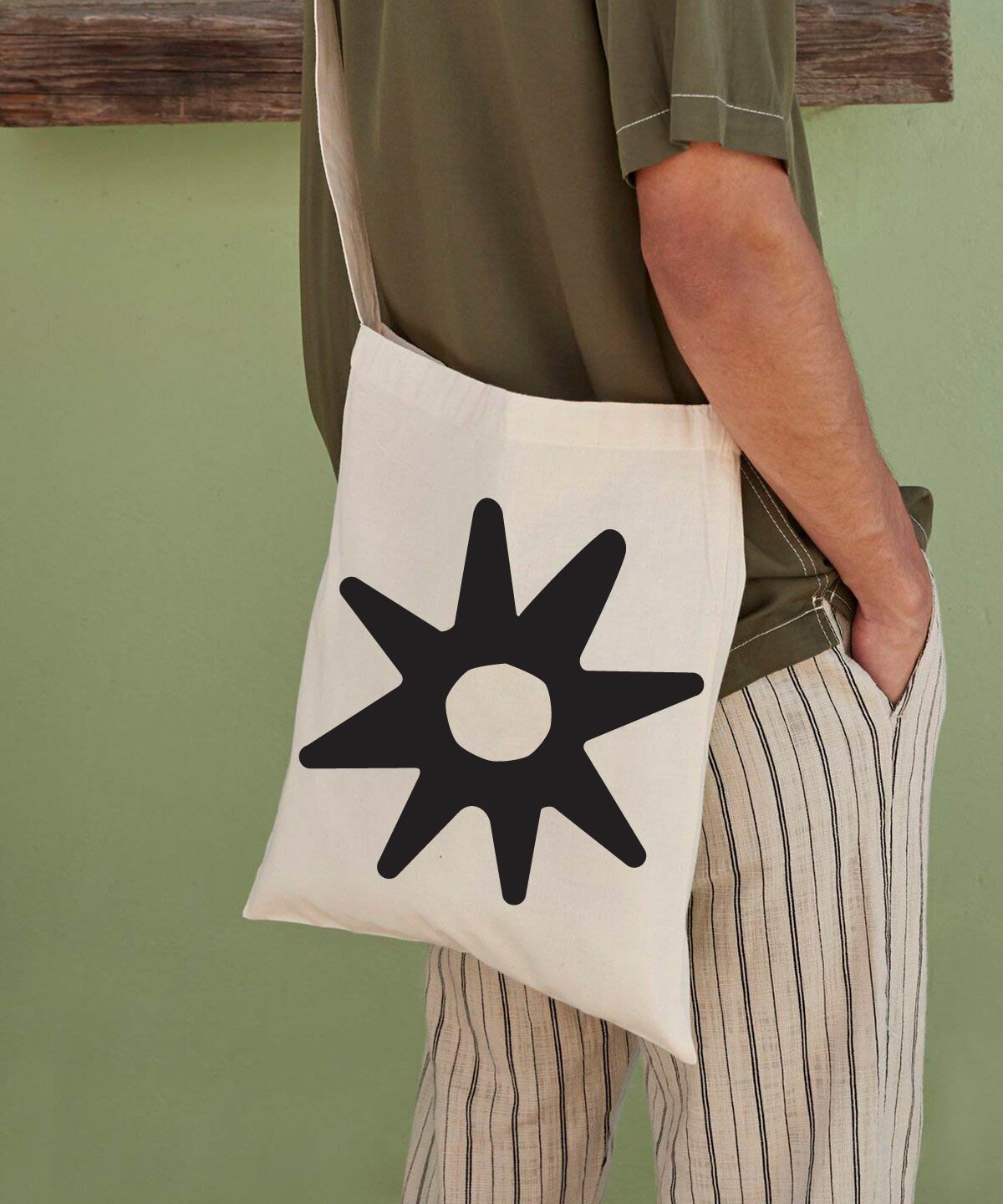 Nsrooma Natural Cotton  Sling Bag for Life